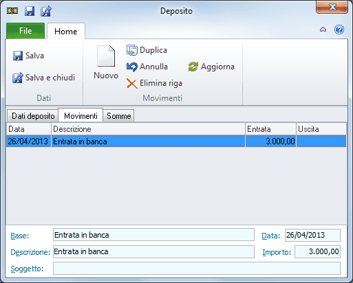 Depositi-Movimenti