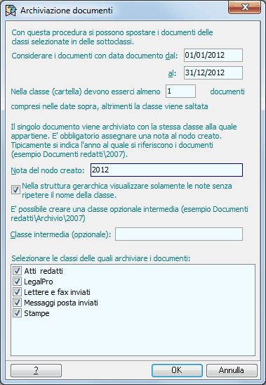 Archiviazione documenti