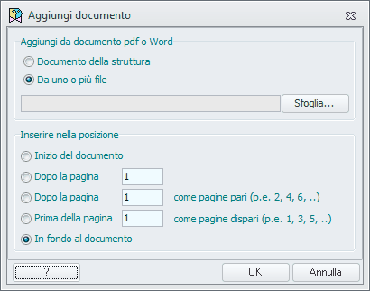 Aggiungi documento