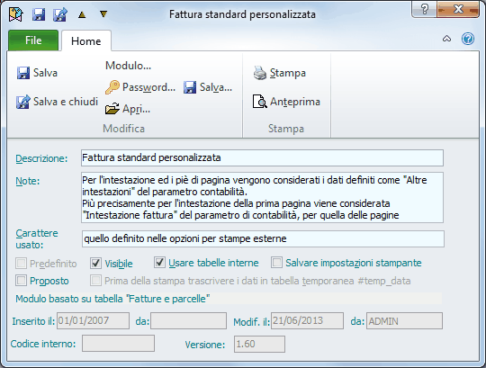 Moduli di stampa-Definizione