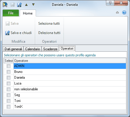 Profili agenda-Operatori