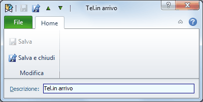 Tipi eventi