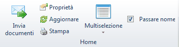 Pulsanti Visualizza documenti