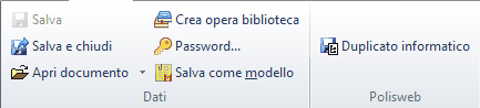 Pulsanti Documenti