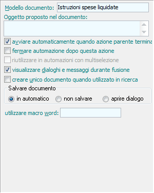 Azioni di tipo documento