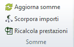 Pulsanti somme fatture