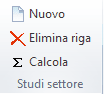 Pulsanti Studi di settore fatture