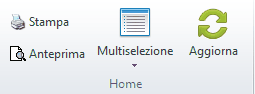 Pulsanti Stampa parcelle e fatture