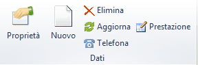 Pulsanti dati eventi