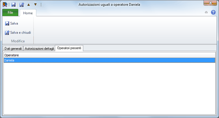 Autorizzazioni-Operatori presenti