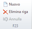 Pulsanti righe F23
