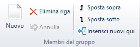 Pulsanti Membri del gruppo