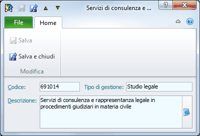 Codici servizi Intrastat