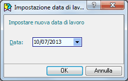 Imposta data lavoro