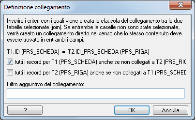 Definizione collegamenti