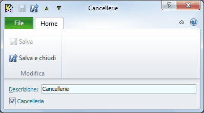 Tipi voce agenda
