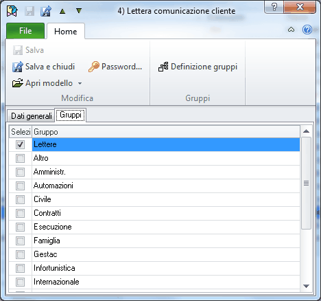 Modelli documenti-Gruppi