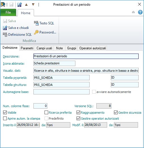 Ricerche-Definizione