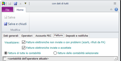 Profili InfoBox-Fatture