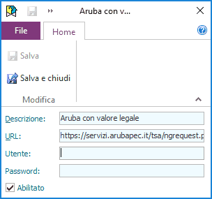 Server per marche temporali
