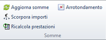 Pulsanti somme fatture