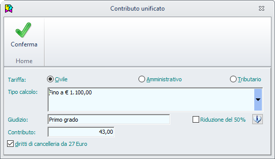 Contributo unificato