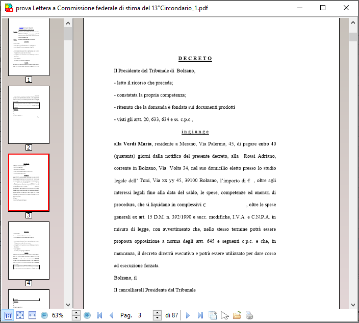 Visualizzazione documenti PDF