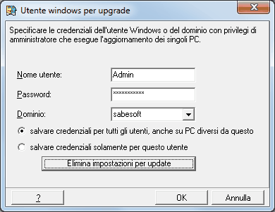 Credenziali utente Windows